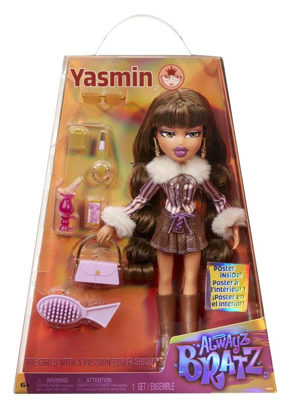 yxng bratz ボーダーT Boneca Bratz Fashion Alwayz Yasmin - Com 10 Acessórios e Pôster